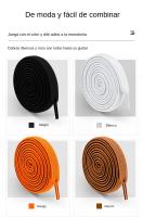 Alpargatas Sin Cordones 8mm Ancho Cerradura Presión Cordones Elásticos Para Niños Y Adultos Zapatos Planos Ampliados Para Zapatillas - details 9