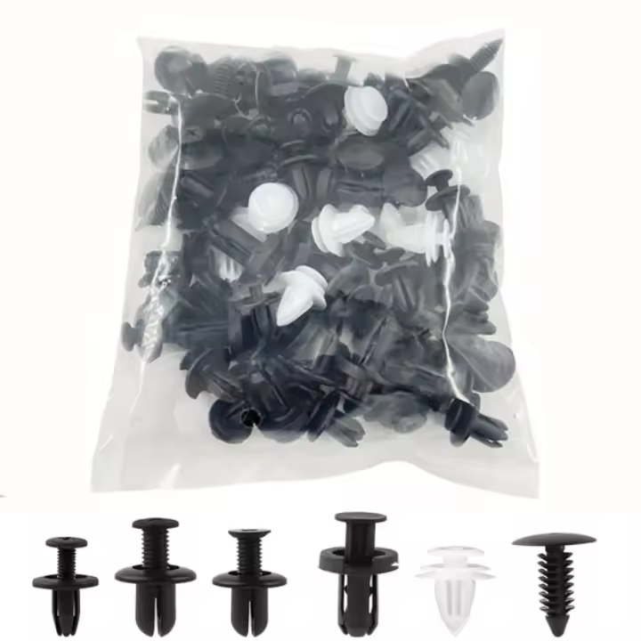 Kit De Retenci\u00f3n De Panel 100pcs Clip Pl\u00e1stico Para Autom\u00f3vil Accesorios De Prensa Y Bumper Puerta Clips De Autom\u00f3vil - 1