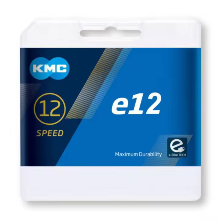 KMC | Cadena E12 E-Bike 12v 130 Eslabones  Negro  - Cadena KMC E12 Black 12v

Uso: Carretera y MTB
Compatibilidad: Shimano / SRAM / Campagnolo de 12 velocidades
Longitud del pasador: 5,2 mm
Número de - 1