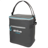 Aktive - Bolsa térmica con aislamiento térmico de alto rendimiento, con doble asa reforzada y bandolera ajustable, bolsillo frontal con cremallera, materiales ecológicos sin CFC ni AZO, ligera y fácil de limpiar - details 1