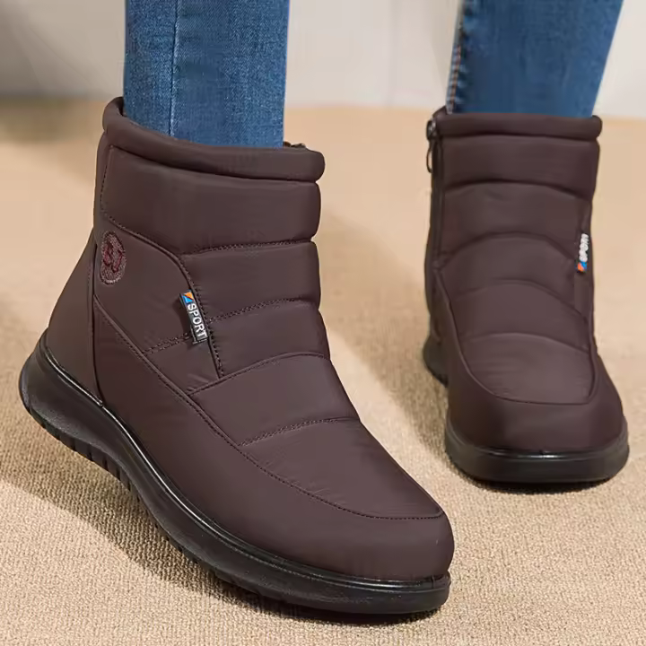 Women Boots 2021 New Winter Shoes For Women Snow Boots Low Heels Botas Mujer Keep Warm Waterproof Ankle Boots Winter Botte Femme - 1