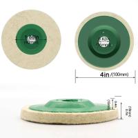 10/5PCS Disco De Lijado De Terciopelo De Lana Para Pulir Metal Y Vidrio Herramienta De Reparación De Polvo De 100mm Para Amoladora De Ángulo - details 5