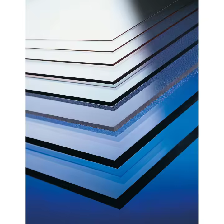 Lamina de policarbonato compacto de 3 mm transparente de 1000x1000mm, Protección contra los rayos UV - 1