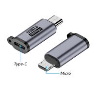 Adaptador De USB C a Micro USB En Aleación De Aluminio Conector Femenino Tipo C a Macho Para Cargador De Samsung S7 Cable De Datos - details 4