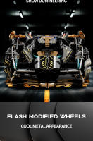 Nueva Super Coche Deportivo 1000+PCS Kit De Bloques De Construcción Modelo a Escala 1:14 Regalo De Navidad Para Niños Y Adultos - details 5
