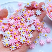 50Pcs Mini Cabochones De Resina En Forma De Margarita 11mm Para Manualidades Y Joyería Accesorios De Decoración - details 1