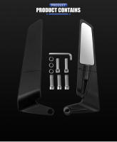 Espejo Lateral Para Motocicleta Honda CB1000R CB650R CB650F CB500 CB300 CB200X CB125 Kit De Winglets Oscuros Accesorios Para Motocicletas - details 2