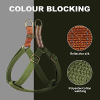 Harnés De Nylon Malla Para Perros Pequeños Y Medianos Reflectante Personalizable Ajustable Y Duradero Para Pitbull Bulldog - details 3