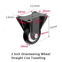Ruedas De Silla Para Muebles 4pcs Conjunto De Rodillos Negros Para Carro De Plataforma Y Asiento Pesado Accesorio Doméstico - details 11