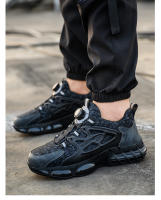 Zapatos De Seguridad Para Hombre Con Botón Giratorio Indestructibles Tamaño De Punta De Acero Antipinchazos Y Antideslizantes - details 18