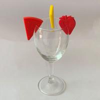 Set Creativo De Marcadores De Bebida Para Vino Y Cocteles Con Pegatinas Para Cristales Y Tazas De Vino Tamaño Pequeño Color Rojo - details 15