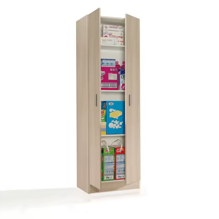 ARMARIO MULTIUSOS 2 PUERTAS 180X58X37 CM ROBLE - 1