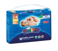 PACK de 2 - 100 Pañales pasitos para bebés Talla 4, 9-15 Kg - details 0