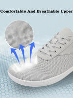 Zapatillas Casuales Transpirables Para Hombre Con Tela Malla Amplia Para Caminar Al Aire Libre Y Deportes Zapatos Cómodos Para El Verano - details 8