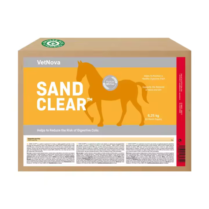 SAND CLEAR 6,25 kg suplemento para la función digestiva del caballo Vetnova - 1