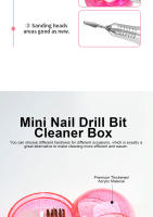 Caja De Limpieza Para Brocas De Uñas 1Pcs Con Cepillo De Limpieza Y Cabezas De Martillo Para Arte De Uñas Herramientas De Pulverización Y Engrasado Con Alambre De Cobre - details 4
