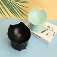 Tazón De Comida Elevado Para Gatos WhiskerWare En Plástico Con Borde Inclinado Protección Del Cuello Juego De Alimentos Para Mascotas - details 4