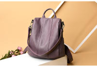Mochila para mujer, nueva, estilo coreano, moderna, versátil, multifuncional, sencilla, antirrobo, para viajes, de cuero suave - details 3