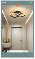 Lámpara De Techo LED Acrílica Moderna Para Interior Instalación Superficial Redonda Cuadrada Corredor Iluminación Doméstica - details 3