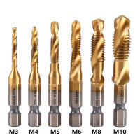 Nueva Herramienta De Tornillería De Titanio Pintado Hexagonal HSS Taps Métricos M3 M4 M5 M6 M8 M10 Para Trabajos Manuales Y Carpintería - details 1