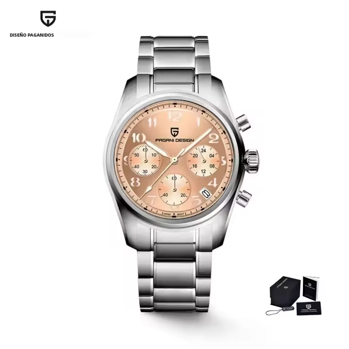 Reloj De Pulsera Automático Para Hombre PAGANI DESIGN 2024 Acero Inoxidable Resistente Al Agua Con Cristal De Zafiro Y Marcadores Arábigos - 1