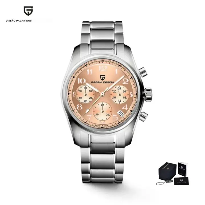 Reloj De Pulsera Automático Para Hombre PAGANI DESIGN 2024 Acero Inoxidable Resistente Al Agua Con Cristal De Zafiro Y Marcadores Arábigos - 1