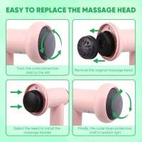 Masajeador Corporal Eléctrico Multifuncional Portátil Para Deporte Y Gimnasio Uso En Abdomen Piernas Cintura Equipo De Belleza Corporal - details 3
