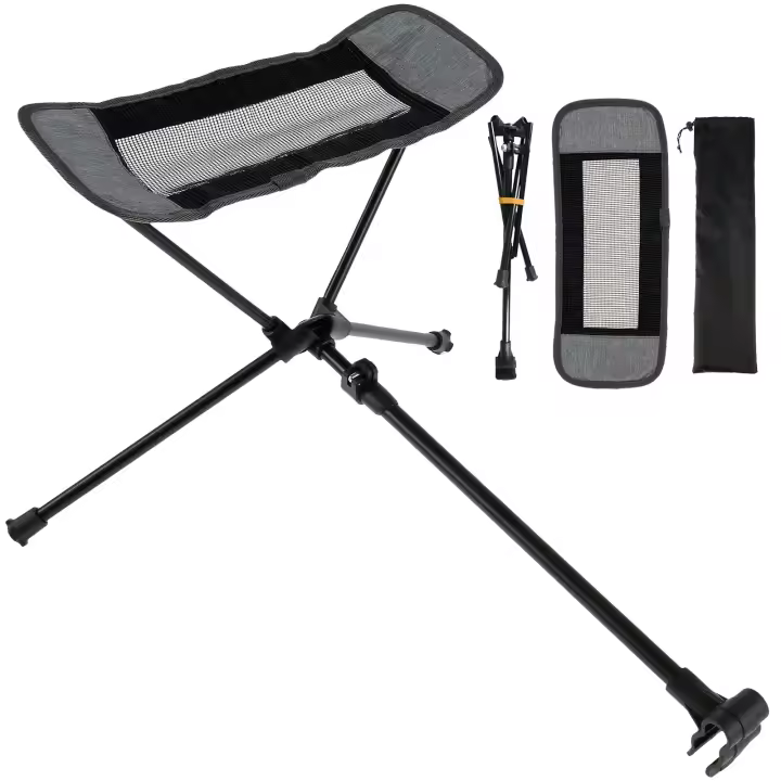 Silla De Camping WESTTUNE Universal Con Soporte De Pies Plegable Y Ajustable Ligera Para Exterior Pesca Playa Senderismo - 1