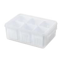 Caja De Almacenamiento De Alimentos Para Nevera Con Tapa De Plástico Acero Inoxidable Y Plástico Para Mariscos Frutas Verduras Caja De Picnic Moderna - details 24