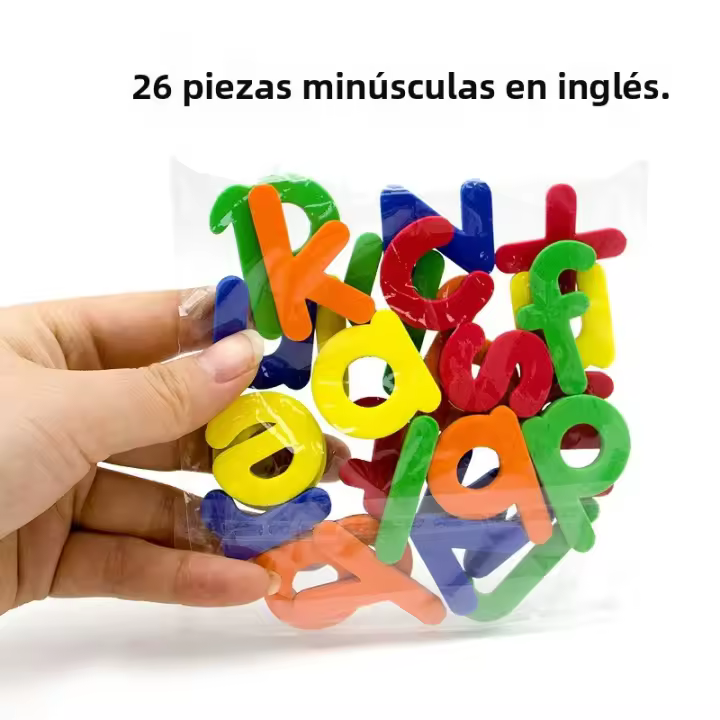 Pegatinas Magnéticas De Letras Inglesas Y Números Para Nevera Juguete Educativo Para Niños Regalo De Navidad Formas Geométricas Unisex - 1