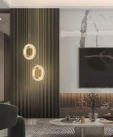Lámpara Colgante Nórdica LED Para Decoración De Sofá Y Fondo Dorado Iluminación Pendente Interior Para Dormitorio Pasillo - details 10