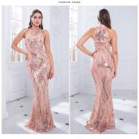 Vestido De Noche Elegante Romagic Con Hombros Descubiertos Y Diamantes Blanco Vestido De Fiesta Para Mujer Vestido De Premio Sin Mangas Largo Para Bodas Y Eventos Formales - details 3
