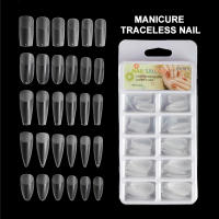 100pcs/Box Uñas Postizas De Acrílico Transparentes Y Sin Salientes Con Forma De Agua Para Extensión De Manicura Herramientas De Uñas T-tipo - details 0