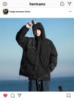 Chaqueta De Parka Impermeable Para Hombre Invierno Con Capucha Cualidad Gruesa De Poliéster Ropa Térmica Casual De Cuello Alto - details 1