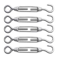 Gancho Y Ojo De Acero Inoxidable 304 M4 Para Amarre De Cuerda De Acero Inoxidable Accesorios De Tensión Para Remeras - details 0