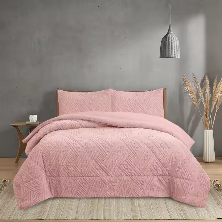 Novotextil Edredón Invierno Sherpa Extra Grueso 560gr/m2 Efecto Borreguito - Extra Suave, Cálido y Transpirable con 1 o 2 Fundas Almohada (50x70) - 1