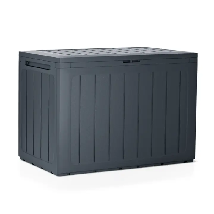 Baul de jardin 190 litros Prosperplast Boardebox de plastico en color antracita 78 x 43,3 x 55 cm - 1