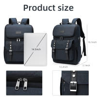 Mochipa vintage mochara portáril de viaje mochara con Puerto de carga USB para Mujeres y helbres mochila Universitario para portáthil de 15 pulgadas Negro - details 0