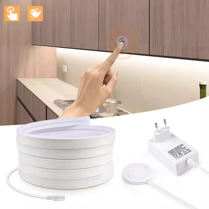 Luz De Fosa Neón LED COB 10M DC24V Impermeable Con Interruptor De Sensor De Movimiento Dimmable Para Iluminación Doméstica - 1