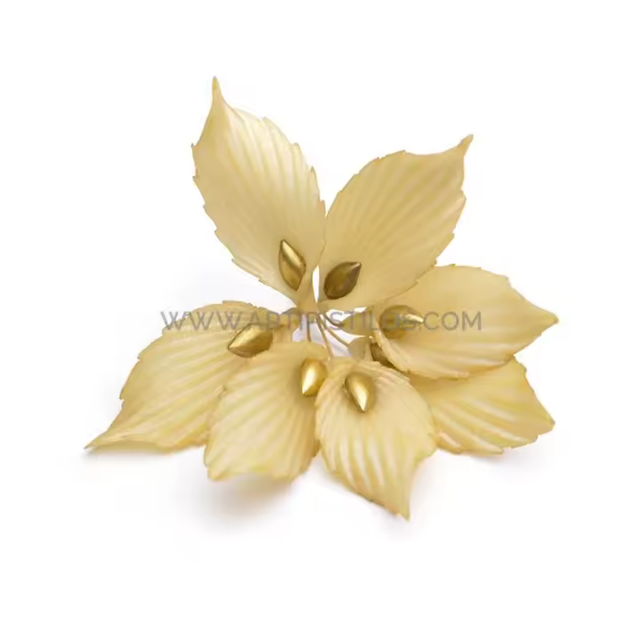 Hoja de Porcelana Fría para Decoración de Coronitas - 5 Cm X 2 Cm - 1