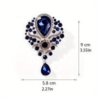 Broche De Cristal Grande De Lujo Multi-estilo Moda Brillante Boutique Lady Fiesta Boda Broches De Joyería De Pin - details 5