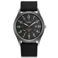 Reloj De Pulsera De Cuarzo Para Hombre SOKI Deportivo Militar Lujo Con Manos Luminosas Fecha Nylon Casual Reloj Masculino - details 4
