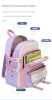 Mochila Escolar para Niños, Mochila para Niños de 20 L with Colgante para Niños de 8 a 12 Años, Mochila Escolar Liviana Impermeable de Nailon Kawaii, Rosa - details 7