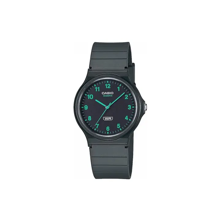 Reloj Casio Mq-24b-8bef Negro Ind.verdes - 1