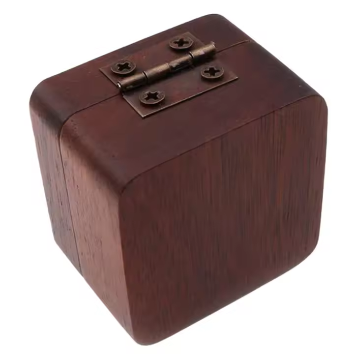 Caja de Almacenamiento de Púas de Guitarra de Nuez Irregular Multirranura Madera China Normal Producto Peligroso - 1