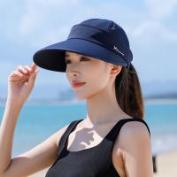 Sombrero De Verano Para Mujer Con Pico Ancho Y Protección UV Ajustable Capa Vacía Desmontable Para Cabello En Forma De Cola Sombrero Casual Plegable - details 11
