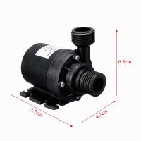 Bomba De Agua Sujeta Al Submersible 12v Alta Presión Ultra Silenciosa Solar DC 24V Elevación 5M 800L/H Motor Sin Escobillas Con Conector Rápido - details 12