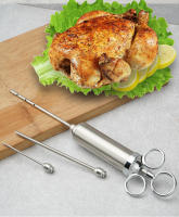 Juego De 7 Syringes De Acero Inoxidable 304 Para Asado Y Aromatización De Pollo Y Pavo Herramienta De Inyección Para Carne - details 10