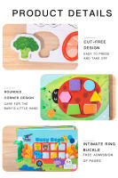 Juego De Educativos Montessori Para Niños Con Adhesivos Libro Ocupado Animal Números Juego De Puzzle De Alineación Regalo De Juguetes Educativos Para Niños - details 31