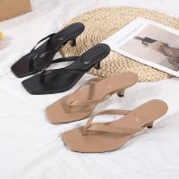 Nuevos Zapatos Para Mujer Estilo Europeo Y Americano Cuadrado Cabeza Cómodo Tacón Alto Moda Sandalias Playa Confortables - details 1